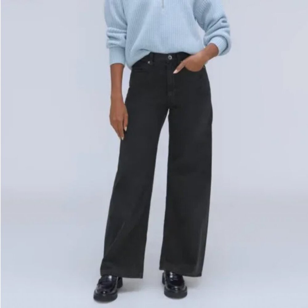 NWT Everlane The Baggy Jean Womens 28 Ink Wash Denim